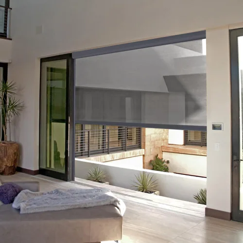 Vista 23 de ZSHINE Persianas enrollables motorizadas para patio al aire libre