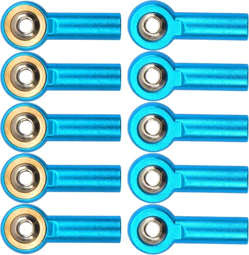 Vista 2 de Paquete de 12 soportes de aluminio Vgoohobby M4 para barra de acoplamiento, rótula CW 1.024 in, compatible con Axial Redcat HPI Traxxas HSP 1/10 RC