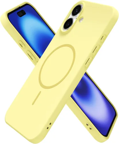 Vista 127 de Oakxco Funda de Silicona Mag Safe para iPhone 12 Pro Max, Funda Magnética Delgada y Fina Compatible con Carga Inalámbrica MagSafe, Bonita Funda