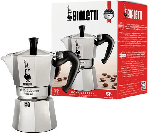 Vista 11 de Bialetti - Moka Express: Cafetera de espresso sobre estufa icónica, prepara auténtico café italiano, olla de moka 1 taza (2 Oz - 60 Ml), aluminio