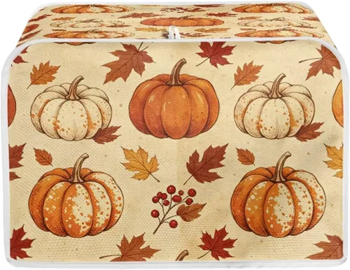 Vista 22 de Talayituse Autumn Maple Leaf Print Toaster Cover 2 Slice Bread Toaster Oven Cover Washable Toasters Dust Covers Kitchen Small Appliance Covers