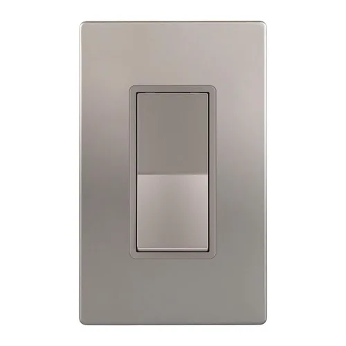Vista 28 de ENERLITES - Interruptor de palanca decorativo de encendido/apagado con placas de pared, unipolar, 3 cables, tornillo de conexión a tierra, grado