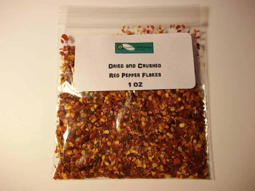 Vista 2 de Copos de pimienta roja, secos y picados, 2 onzas, delicioso y fresco