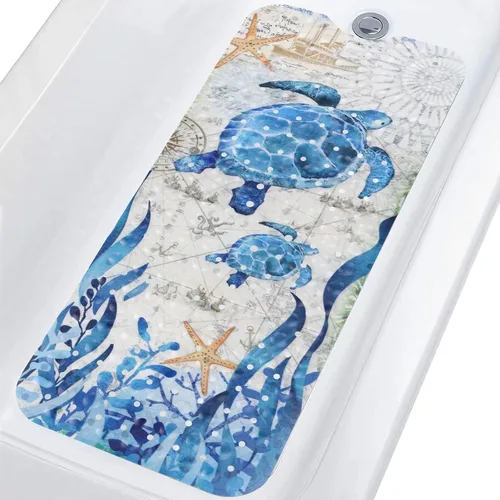 Vista 15 de Topotdor Alfombra de Baño para Bebé para Bañera para Niños, 40 X 16 Pulgadas Extra Larga Alfombra de Bañera para Niños Pequeños Antideslizante