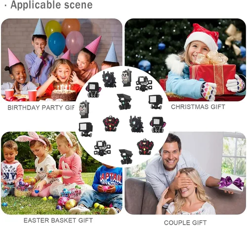 Vista 5 de DOKLY 14 piezas de dibujos animados para zapatos, juego de zuecos, accesorios de decoración, regalo de fiesta de cumpleaños para niños y niñas