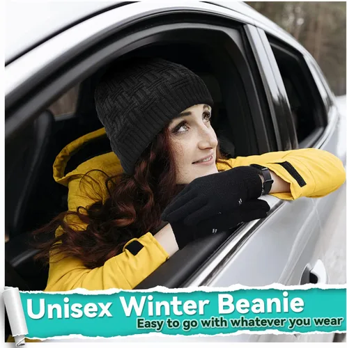 Vista 2 de Wireless Bluetooth Beanie Hat Set wWinter Cap, Unique Tech Birthday for Men Women Teenager Boy Gamer Worker