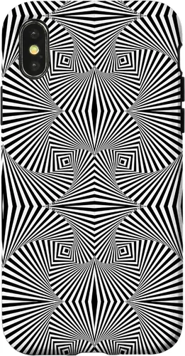 Vista 5 de Funda de arte óptico abstracto hipnotizante con diseño retorcido para iPhone 13