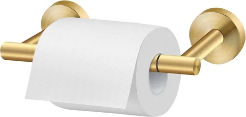 Vista 10 de Newfun Soporte de papel higiénico de bronce aceitado, SUS 304 de acero inoxidable ajustable de doble poste giratorio soporte de rollo de papel