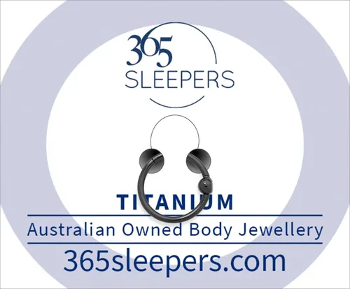 Vista 3 de 365 Sleepers Anillo de titanio de 18G de 0.236 a 0.394 pulgadas, con bisagras, segmento BCR, hélice, tragus, septum, nariz, labio, arete de aro