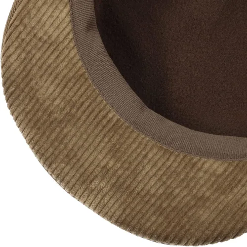 Vista 4 de Stetson Gorra plana de pana de algodón suave para hombre, fabricada en la UE