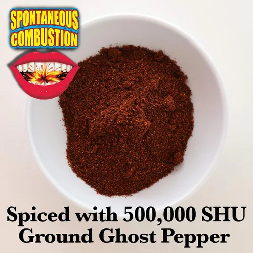 Vista 8 de Spontaneous Combustion Bolsas de palomitas de maíz para microondas Ghost Pepper – Paquete de 12 – Palomitas de maíz gourmet picantes – Palomitas