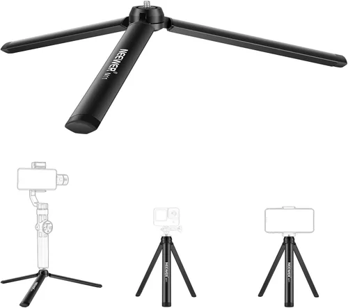 Vista 15 de NEEWER Versión de entrada Mini trípode para cámara, 360° pequeño soporte de escritorio portátil para DSLR, webcam, teléfono celular, soporte