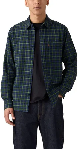 Vista 7 de Levi's - Camisa clásica de manga larga con 1 bolsillo con botones para hombre Caviar