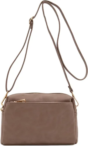 Vista 145 de FashionPuzzle Triple Zip Small Crossbody Bag