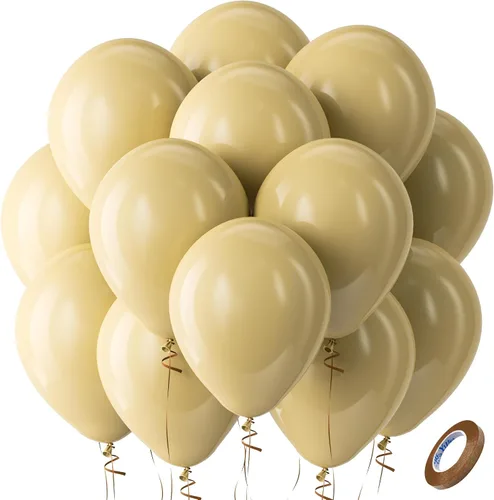 Vista 110 de Bezente Paquete de 150 globos de látex mate color burdeos de 5 pulgadas rojo (07-Red-G42)