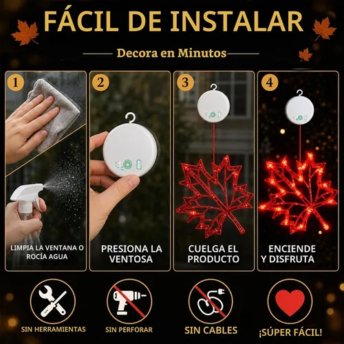 Vista 9 de LOLStar Acorn Maple Leaves Pumpkin Thanksgiving Lights, 3 Pack Rechargeable