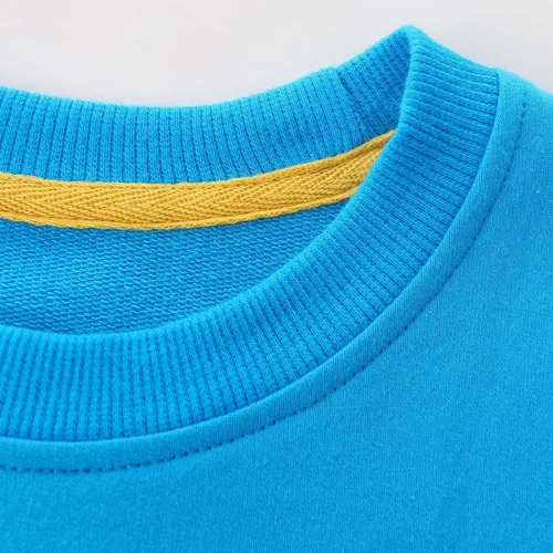 Vista 4 de Bumeex Sudadera de algodón con cuello redondo para niño pequeño 2-7T