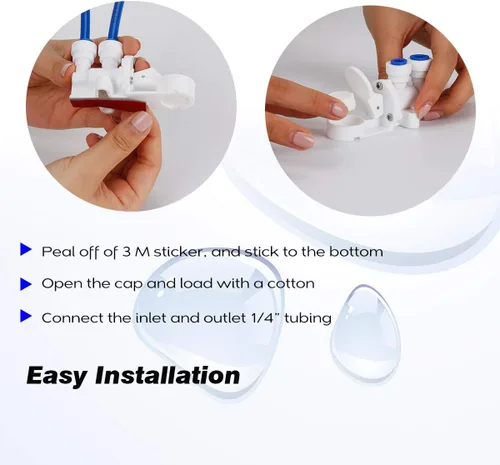 Vista 3 de Frizzlife Válvula de protección contra fugas para ósmosis inversa y sistema de filtro de agua debajo del fregadero MP99 y SP99 - Protección