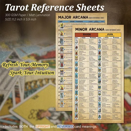 Vista 4 de Joyppy 336 piezas de adhesivos de tarot - 6.3 cm x 3.6 cm (2.5" x 1.4") - 4 juegos de adhesivos de cartas de tarot completos RWS para diario