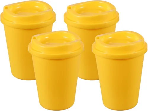 Vista 45 de uxcell 2 tazas reutilizables para café, 16 onzas, café de viaje, color azul Azul claro