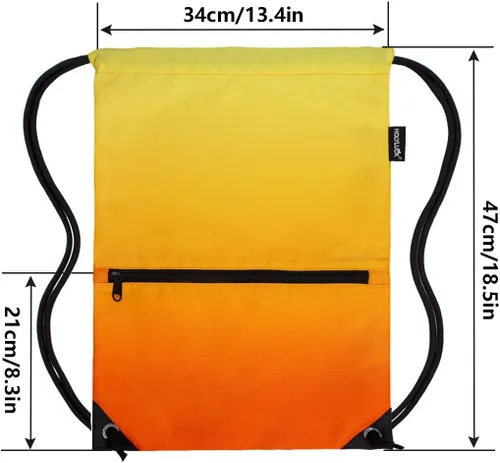 Vista 2 de HOLYLUCK - Mochila, bolsa deportiva con cordón ajustable para gimnasio