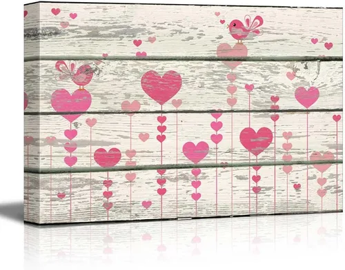 Vista 36 de wall26 - Obra de arte con estampado de madera de ciervo en bosque de abedules - Lienzo rústico para pared, arte para el hogar - 16 x 24 pulgadas