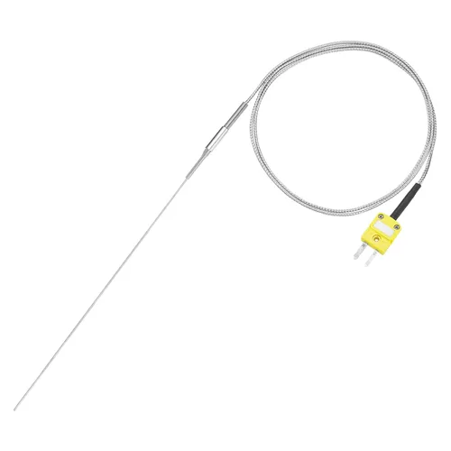 Vista 11 de MECCANIXITY Sonda de sensor de temperatura tipo K con termopar y enchufe, sonda de temperatura del medidor -50 a 1100°C (-58 a 2012°F), acero