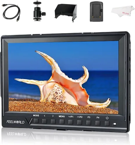 Vista 12 de Feelworld P6X Monitor de cámara de aluminio de 5.5 pulgadas, 1920X1080 Full HD 1000nits 160° Monitor de pantalla táctil de visualización amplia, 4K