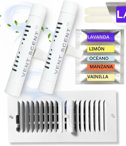Vista 9 de Ambientador para toda la casa Vent Scent Incluye 10 varillas perfumadas Difusor de aceite esencial pasivo Colocación más fácil que el filtro