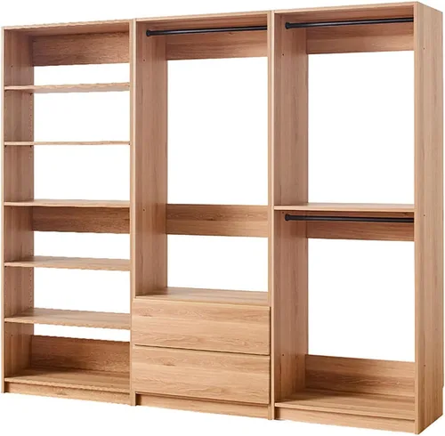 Vista 6 de Maykoosh Organizador de sistema de armario - Armario personalizable con vestidor de almacenamiento negro/modelo D 1 armario