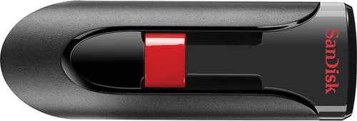 Vista 4 de Sandisk Cruzer Glide - Unidad flash USB, 64 GB, negro/rojo (SDCZ60-064G-A46)