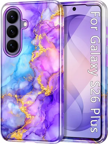 Vista 77 de Btscase para Samsung Galaxy S25, [Probado contra caídas de grado militar] Funda protectora de diseño de patrón de mármol, resistente, delgada