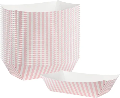 Vista 63 de Restaurantware -Bio Tek - Bandejas de alimentos de 2 onzas, 400 bandejas de papel desechables para alimentos, resistentes, a prueba de grasa, botes