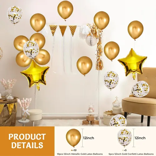 Vista 4 de Gold Birthday Decorations Golden Birthday Decor Golden Birthday Decorations For Girls Gold Party Decor Golden Girls Party Supplies Golden Girls