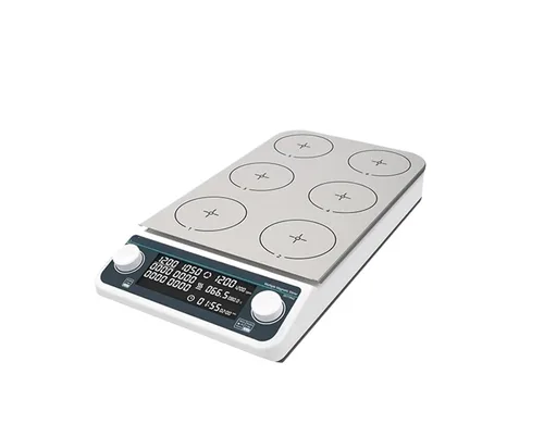 Vista 11 de Magnetic Stirrer, Multi-Station Magnetic Stirrer Digital Display Laboratory Stirrer Magnetic Mixer with Heating Four-Station Six-Position(MS-10L)