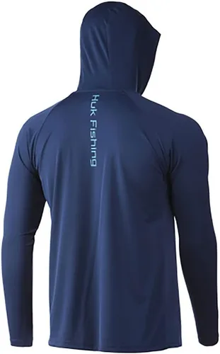Vista 2 de Pursuit Sudadera con capucha Camiseta de manga larga de rendimiento +30 UPF , Mar de Sargazo