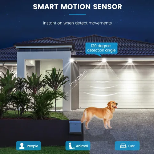 Vista 4 de Bombillas con sensor de movimiento, 13 W (equivalente a 100 W) activado por movimiento, bombilla LED con sensor de atardecer a amanecer, A19 E26
