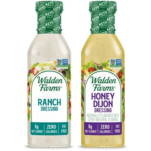 Vista 42 de Walden Farms Vinagreta balsámica de pera y blanca, sin calorías, sin gluten, baja en carbohidratos, apta para dieta cetogénica, vegana, sin azúcar