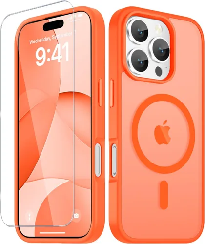 Vista 957 de Funda para Google Pixel 10 Pro XL, cubierta magnética mate, color negro Fit for MagSafe, Screen Protector included, Shockproof Military Grade