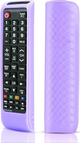 Vista 10 de Funda de silicona para control remoto de Samsung, funda de silicona para BN59-01199F Smart TV Control Skin Sleeve Negro