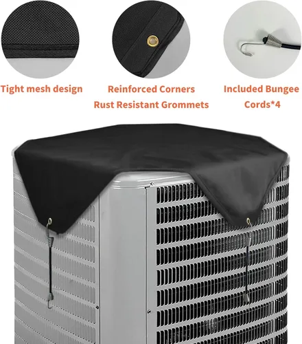Vista 3 de Cubiertas de Aire Acondicionado Qualward para Unidades Externas, Cubierta de CA para Unidad Central al Aire Libre Resistente al Agua de Alta