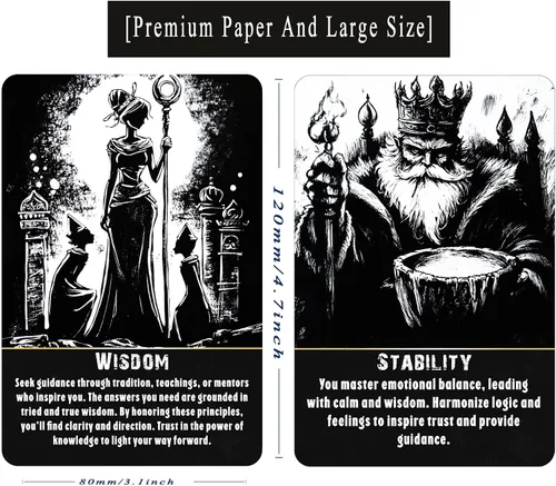 Vista 3 de sishui Juego de 78 cartas de tarot Lythra, cartas de tarot oráculo para principiantes, herramientas espirituales para intuición, visión emocional