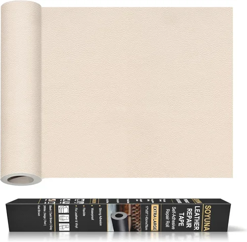 Vista 47 de Parche de reparación de cuero autoadhesivo para muebles, cinta de reparación de cuero para sofá, asiento de automóvil, silla, muebles, kit de Grano