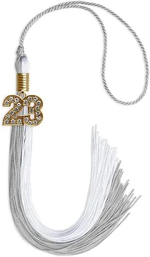 Vista 151 de Endea Graduation Borla de doble color con dije dorado (negro/oro brillante, 2022)