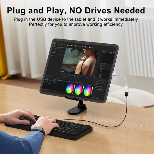 Vista 6 de Adaptador USB C a USB 3.0 (paquete de 2), USB C macho a USB hembra OTG cable Thunderbolt3 a USB adaptador compatible con MacBook Pro/Air, iPad Pro