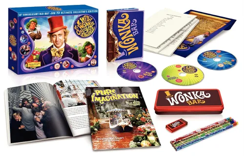 Vista 3 de Willy Wonka & the Chocolate Factory (Three-Disc 40th Anniversary Collector's Edition Blu-rayDVD Combo)