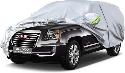 Vista 86 de KouKou Funda impermeable para automóvil SUV adecuada para BMW X1 de 2009 a 2025, 7 capas a prueba de viento para todo tipo de clima, cubierta