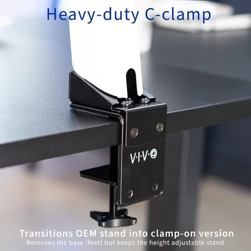 Vista 4 de VIVO Adaptador de abrazadera de escritorio diseñado para soportes de monitor OEM Samsung, soporta G7 y G9 de hasta 49 pulgadas, convertidor