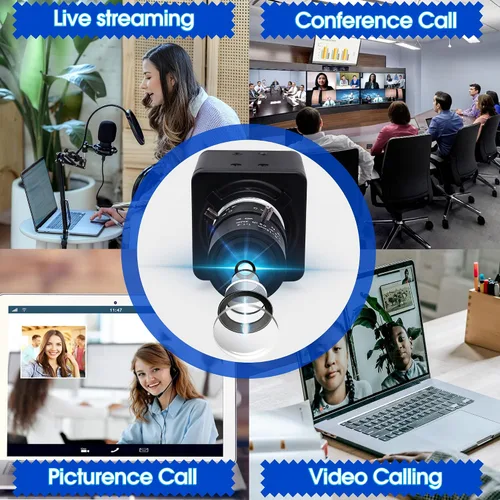 Vista 7 de 260fps Variable Focus Camera 2.8-12mm 4X Optical Zoom Webcam, 1080P Varifocal Web Cam Manual Zoom Lens Webcamera,Raspberry Pi Windows Mac Vari-Focus