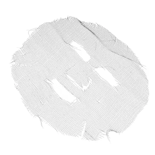 Vista 7 de ZJchao Máscaras faciales de gasa, máscara facial desechable de absorción de agua, mascarilla facial de alta permeabilidad, gasa precortada, hoja